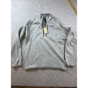 Mens NWT Patagonia 1/4 zip Gray Pullover Size Small NEW WITH TAGS